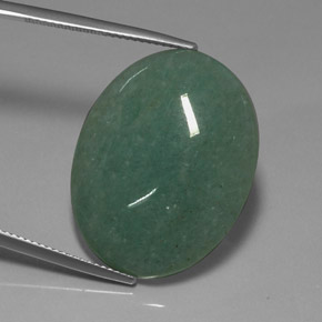 Aventurine Vert naturelle Coupe ovale, 23.78 ct, Opaque