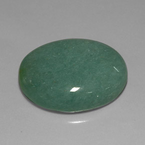 Aventurine Vert naturelle Coupe ovale, 34.34 ct, Opaque