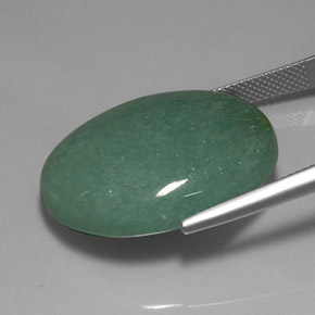 Aventurine Vert naturelle Coupe ovale, 34.34 ct, Opaque