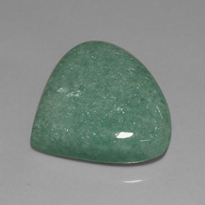 Aventurine vert naturelle en forme de poire, 36,47 ct, opaque