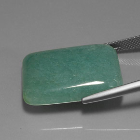 Aventurine Vert naturelle Baquette, 30.87 ct, Opaque