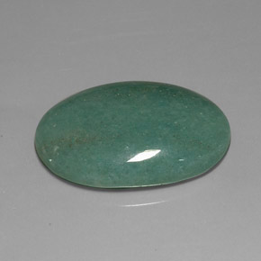 Aventurine vert naturelle coupe ovale, 34,41 ct, opaque