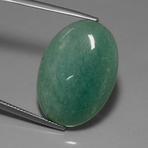 Aventurine Vert naturelle Coupe ovale, 23.34 ct, Opaque
