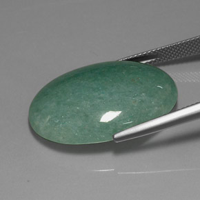 Aventurine Vert naturelle Coupe ovale, 23.34 ct, Opaque