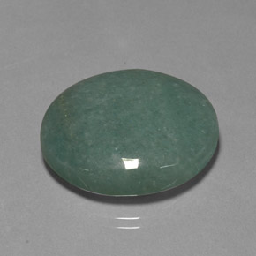 Aventurine vert naturelle coupe ovale, 40,01 ct, opaque