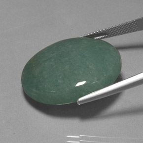 Aventurine vert naturelle coupe ovale, 40,01 ct, opaque
