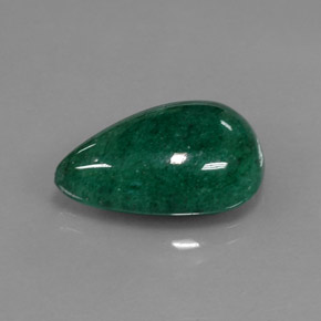 Aventurine vert naturelle en forme de poire, 11,45 ct, translucide