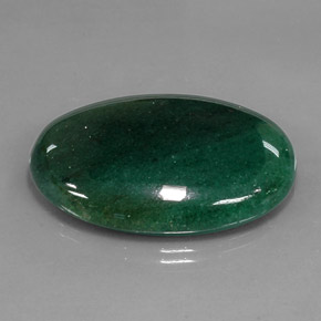 Aventurine Vert naturelle Coupe ovale, 47.23 ct, Translucide