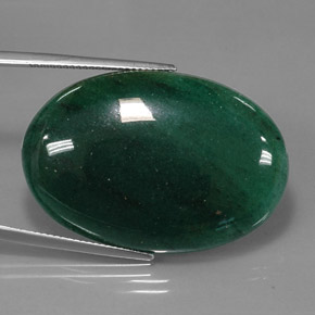 Aventurine Vert naturelle Coupe ovale, 47.23 ct, Translucide