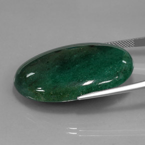 Aventurine Vert naturelle Coupe ovale, 47.23 ct, Translucide