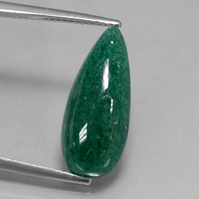 Aventurine vert naturelle transparent, 6,65 ct, transparent / translucide