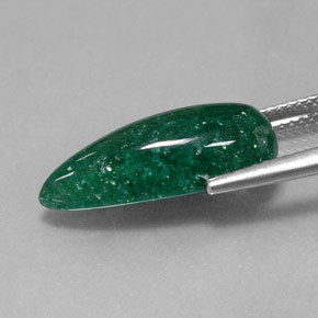 Aventurine vert naturelle transparent, 6,65 ct, transparent / translucide