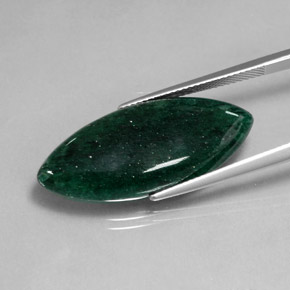 Aventurine vert naturelle transparent, 18,21 ct, transparent / translucide