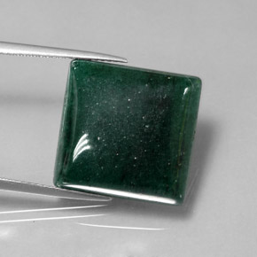 Aventurine Vert naturelle Carré, 19.54 ct, Translucide