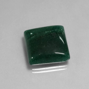 Aventurine vert naturelle carré, 17,44 ct, translucide