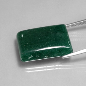 Aventurine vert naturelle baguette, 20,33 ct, translucide