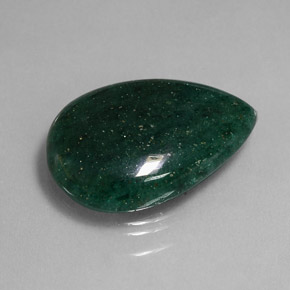 Aventurine Vert naturelle En forme de poire, 20.96 ct, Translucide