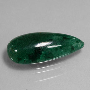 Aventurine vert naturelle en forme de poire, 10,46 ct, opaque