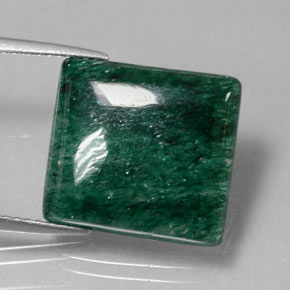Aventurine Vert naturelle Carré, 9.74 ct, Opaque