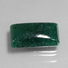 Aventurine vert naturelle transparent, 9,45 ct, transparent / translucide
