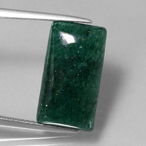 Aventurine vert naturelle transparent, 9,45 ct, transparent / translucide