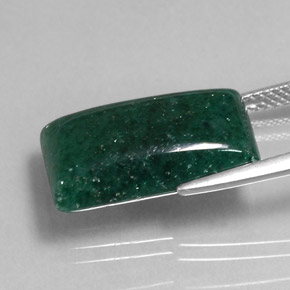 Aventurine vert naturelle transparent, 9,45 ct, transparent / translucide