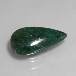 Aventurine vert naturelle transparent, 10,10 ct, transparent / translucide