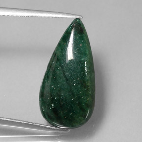 Aventurine vert naturelle transparent, 10,10 ct, transparent / translucide