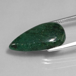 Aventurine vert naturelle transparent, 10,10 ct, transparent / translucide