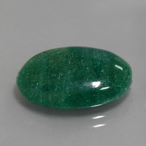 Aventurine Vert naturelle Coupe ovale, 11.32 ct, Translucide