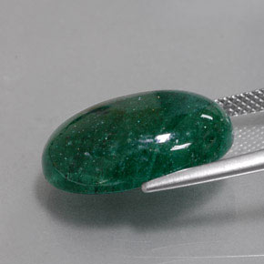 Aventurine Vert naturelle Coupe ovale, 11.07 ct, Translucide