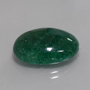 Aventurine vert naturelle coupe ovale, 10,36 ct, translucide