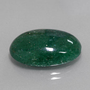 Aventurine vert naturelle coupe ovale, 14,64 ct, translucide