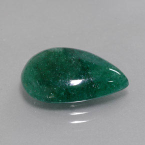 Aventurine vert naturelle en forme de poire, 7,95 ct, translucide