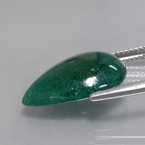 Aventurine vert naturelle en forme de poire, 7,95 ct, translucide