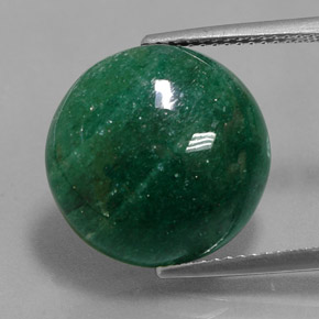 Aventurine Vert naturelle Coupe roude, 11.46 ct, Translucide