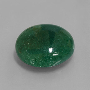 Aventurine vert naturelle coupe roude, 11,75 ct, translucide