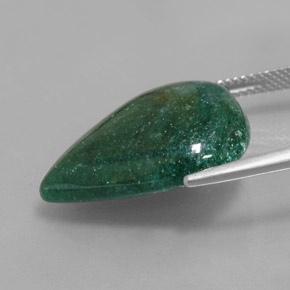 Aventurine Vert naturelle En forme de poire, 16.78 ct, Translucide