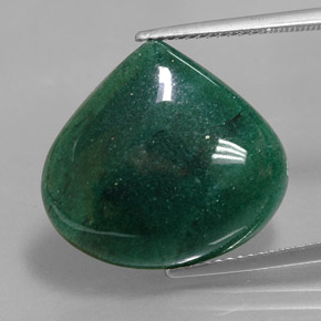 Aventurine Vert naturelle En forme de poire, 14.93 ct, Translucide