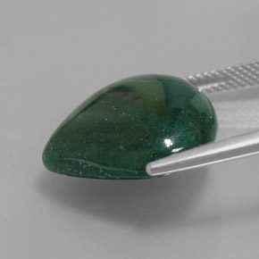 Aventurine Vert naturelle En forme de poire, 14.93 ct, Translucide