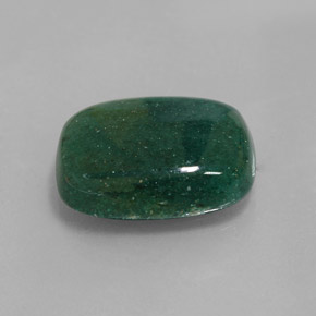 Aventurine vert naturelle coupe coussin, 13,91 ct, translucide