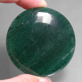 Aventurine Vert naturelle Coupe roude, 93.74 ct, Translucide