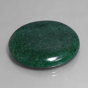 Aventurine vert naturelle coupe roude, 71,30 ct, translucide