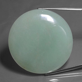 Aventurine Vert clair naturelle Coupe roude, 82.68 ct, Translucide