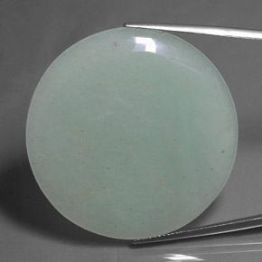 Aventurine Vert naturelle Coupe roude, 53.37 ct, Translucide