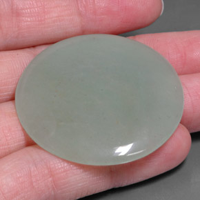 Aventurine Vert naturelle Coupe roude, 53.37 ct, Translucide