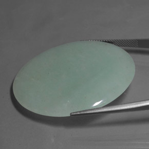 Aventurine Vert naturelle Coupe roude, 53.37 ct, Translucide