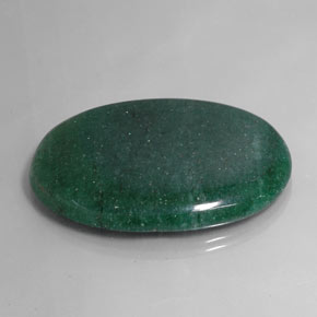 Aventurine Vert naturelle Coupe ovale, 82.69 ct, Translucide