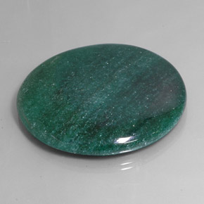 Aventurine Vert naturelle Coupe roude, 153.35 ct, Translucide