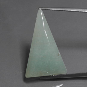 Aventurine vert naturelle trillion, 16,05 ct, translucide